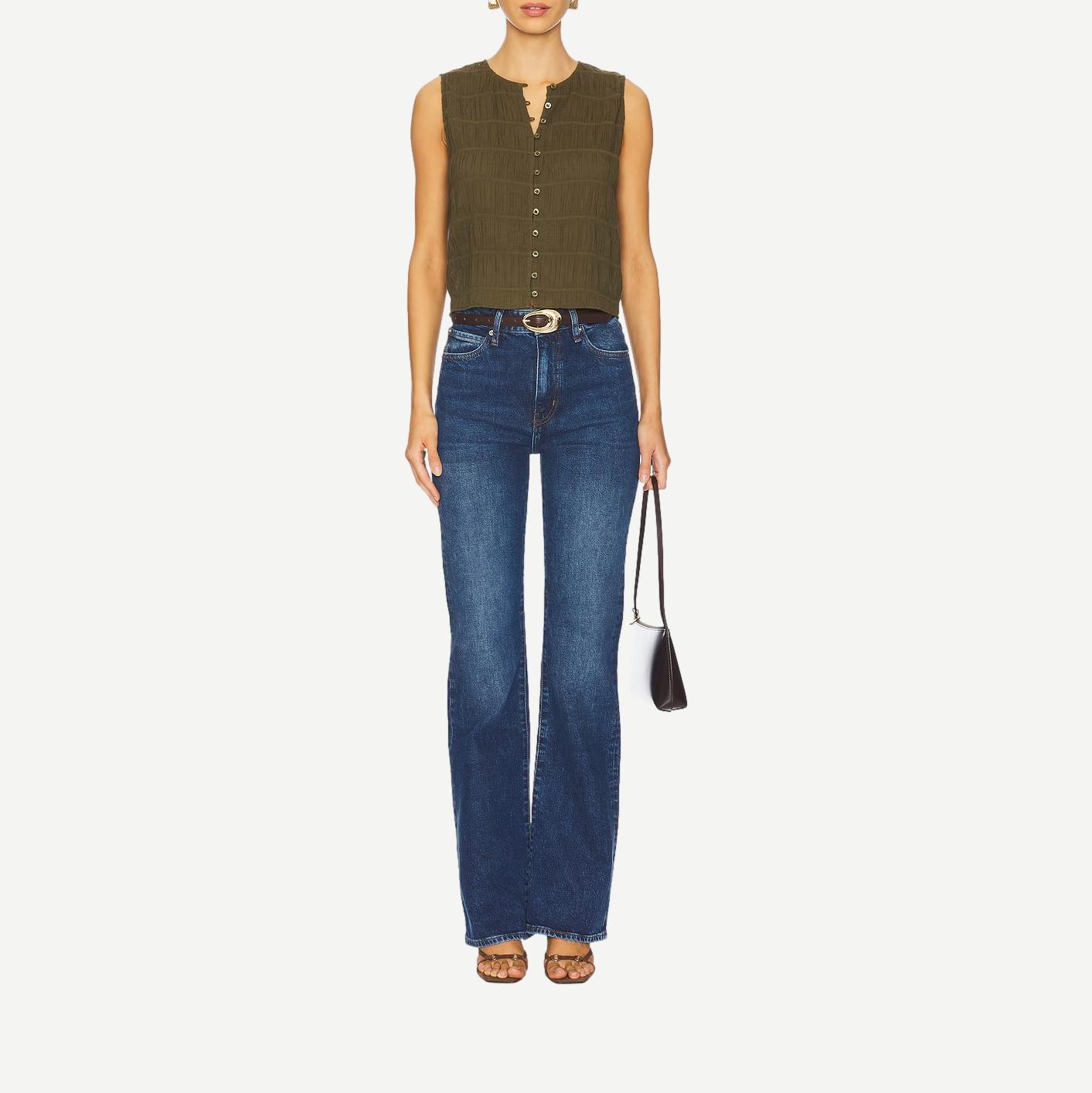 The Smocked Tank - Juniper - Galvanic.co