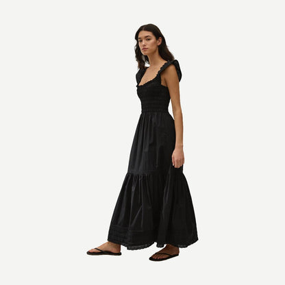 Valentina Maxi Dress - Fiore Lace Black - Galvanic.co