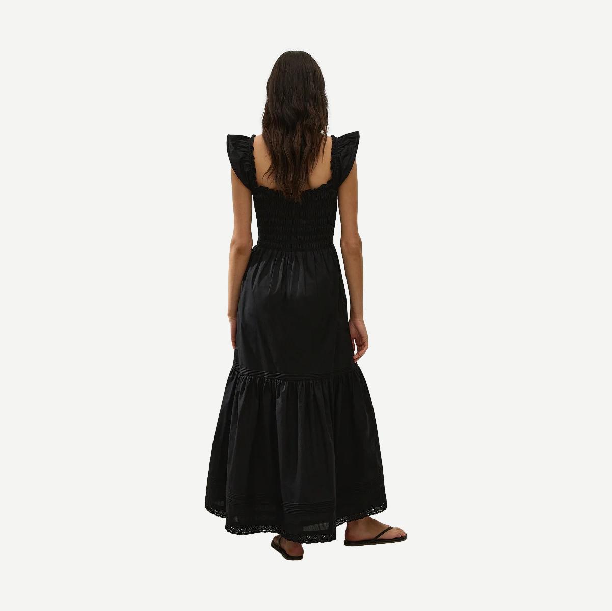 Valentina Maxi Dress - Fiore Lace Black - Galvanic.co