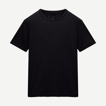 1X1 Slub Slim T-Shirt - Black