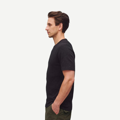 1X1 Slub Slim T-Shirt - Black