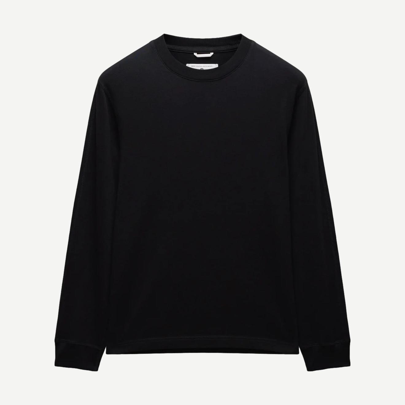 Midweight Jersey Standard L/S Tee - Black