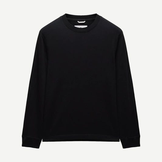 Midweight Jersey Standard L/S Tee - Black