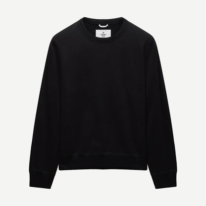 Knit Midweight Terry Standard Crewneck - Black