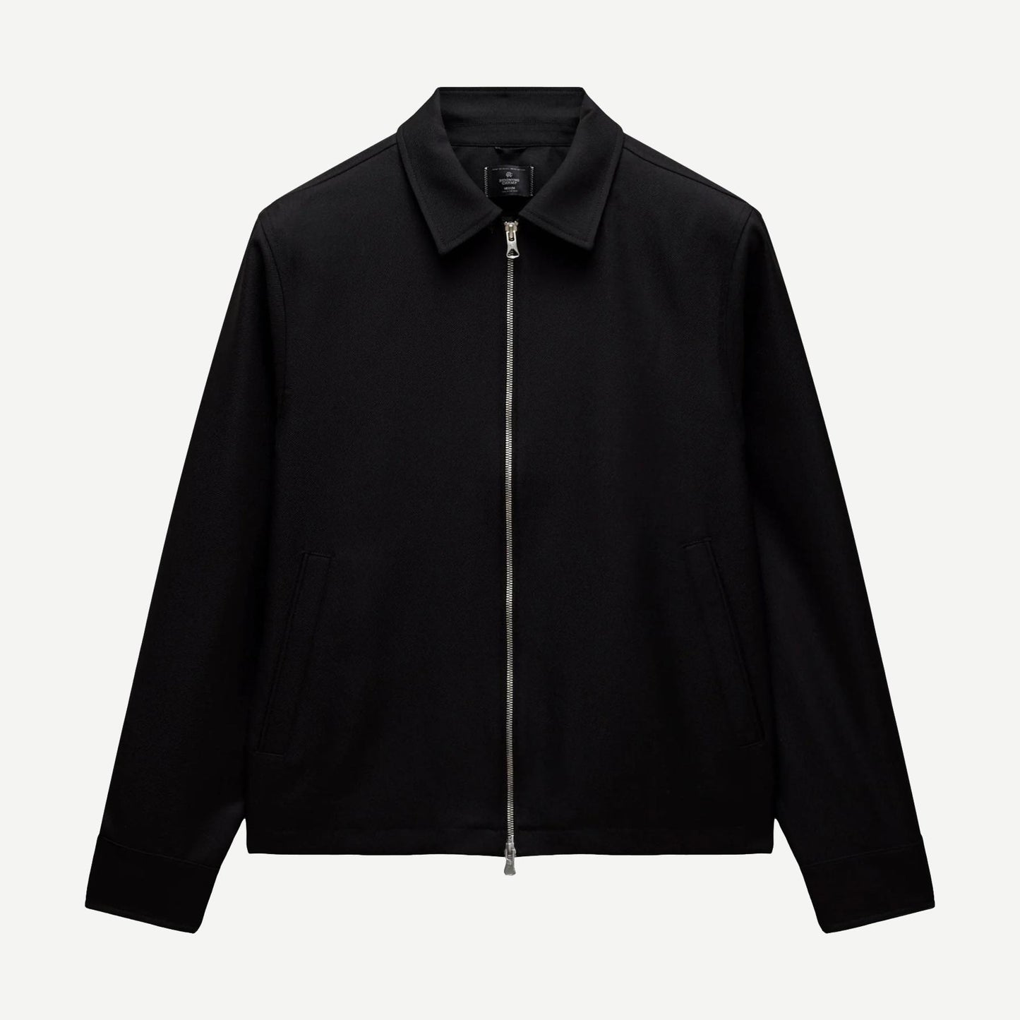 Wool Twill Venue Shirt - Black - Galvanic.co