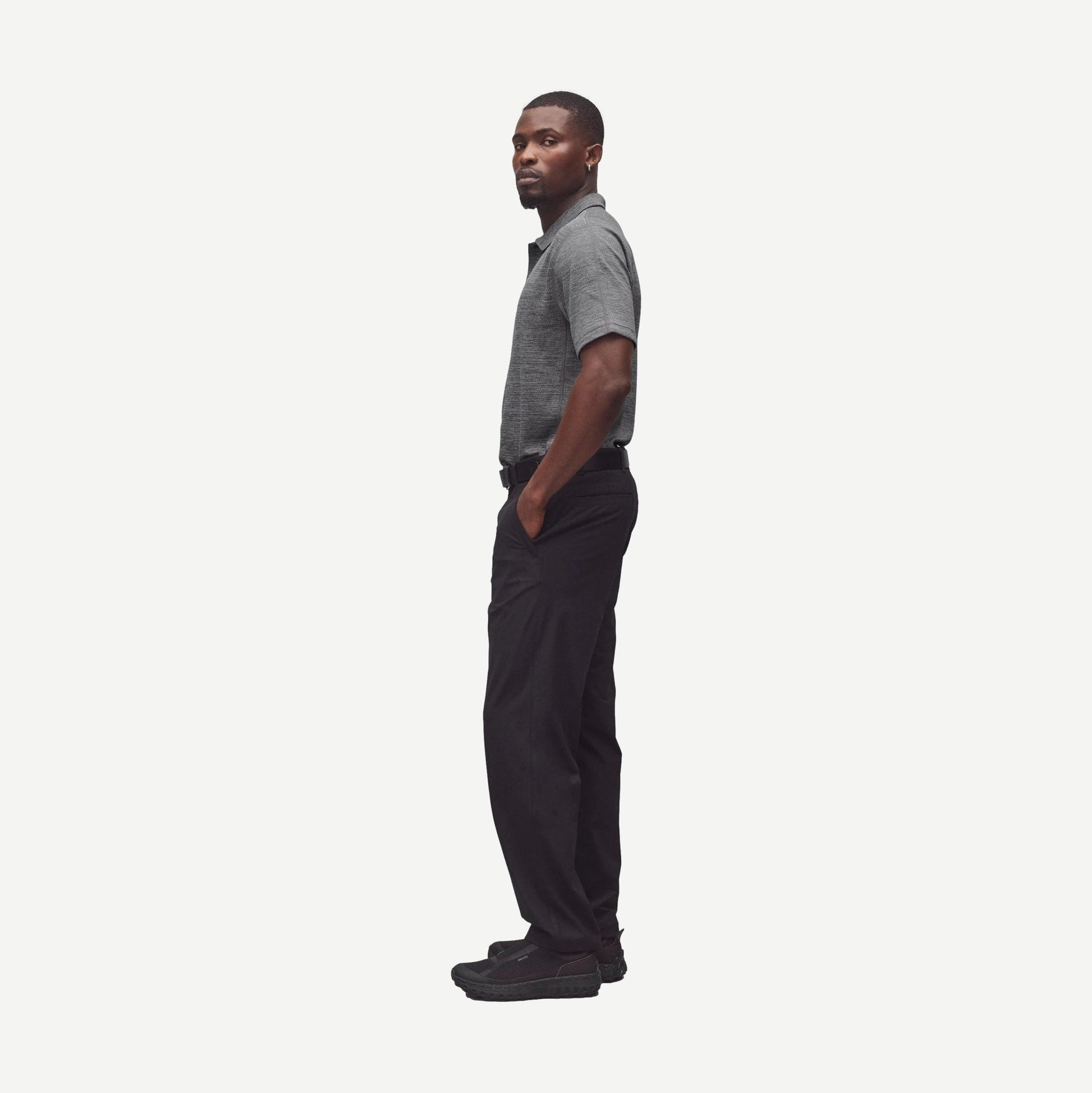 Stretch Warp Knit Coach's Standard Pant - Black - Galvanic.co