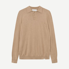 Frankie Cashton Polo Knit - Camel - Galvanic.co