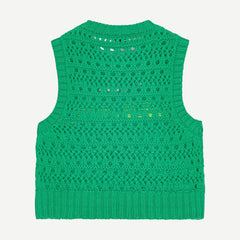 Cotton Rope Short Vest - Juniper - Galvanic.co