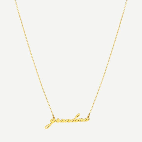 Grandma Necklace - 14K Gold Plated - Galvanic.co