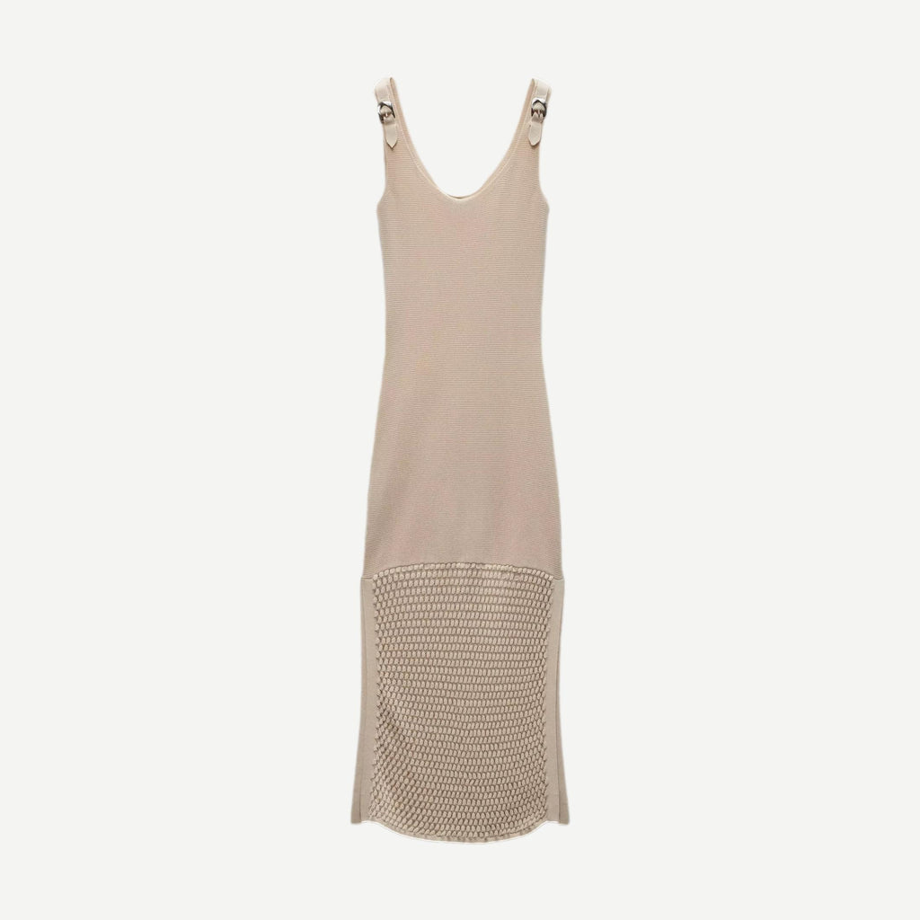 Georgia Dress - Beige - Galvanic.co