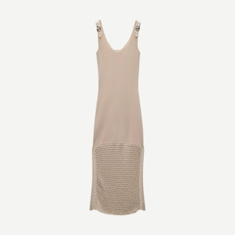 Georgia Dress - Beige - Galvanic.co