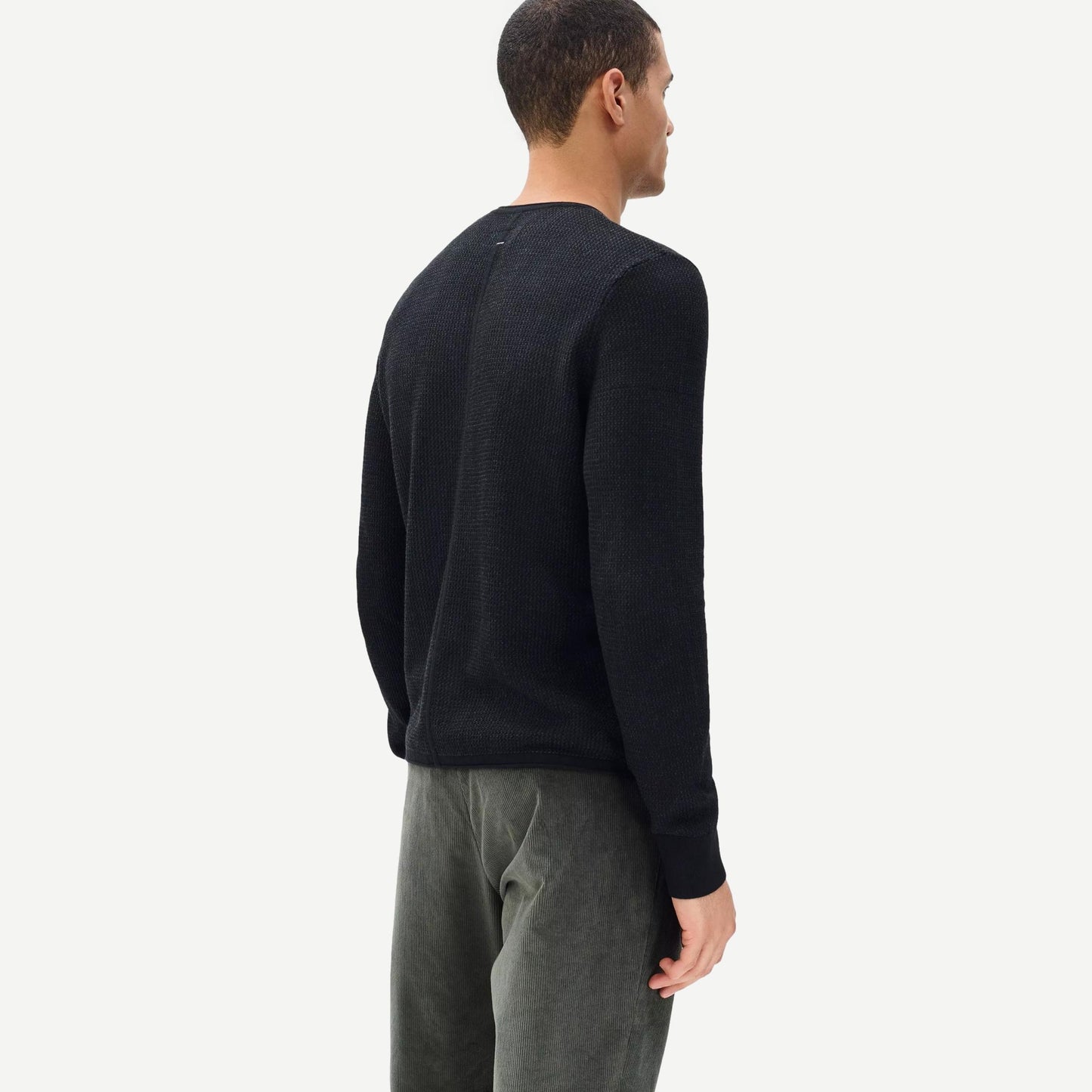Gregory Merino Crewneck Sweater - Black
