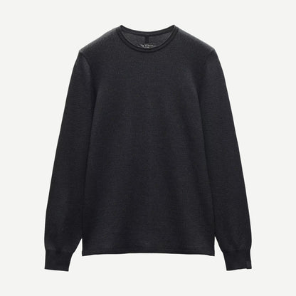 Gregory Merino Crewneck Sweater - Black