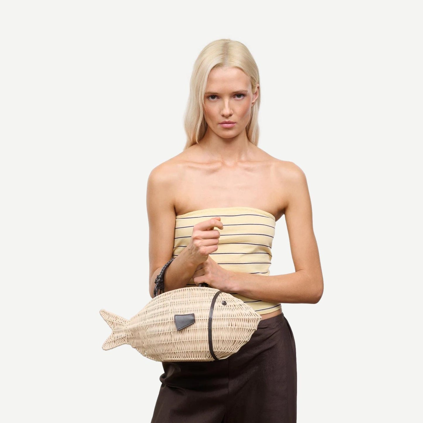 Cleo Fish Bag - Natural