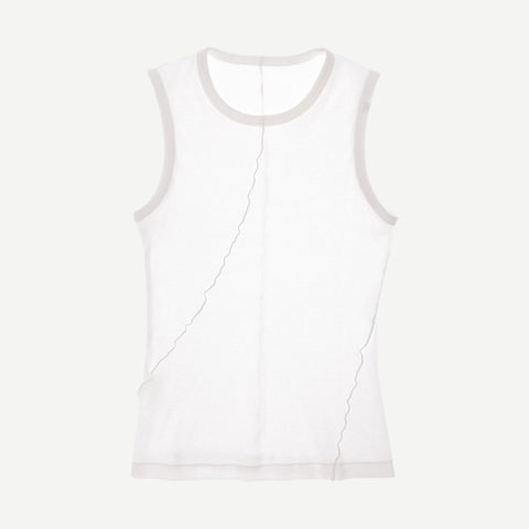 Twisted Muscle Tank - White - Galvanic.co