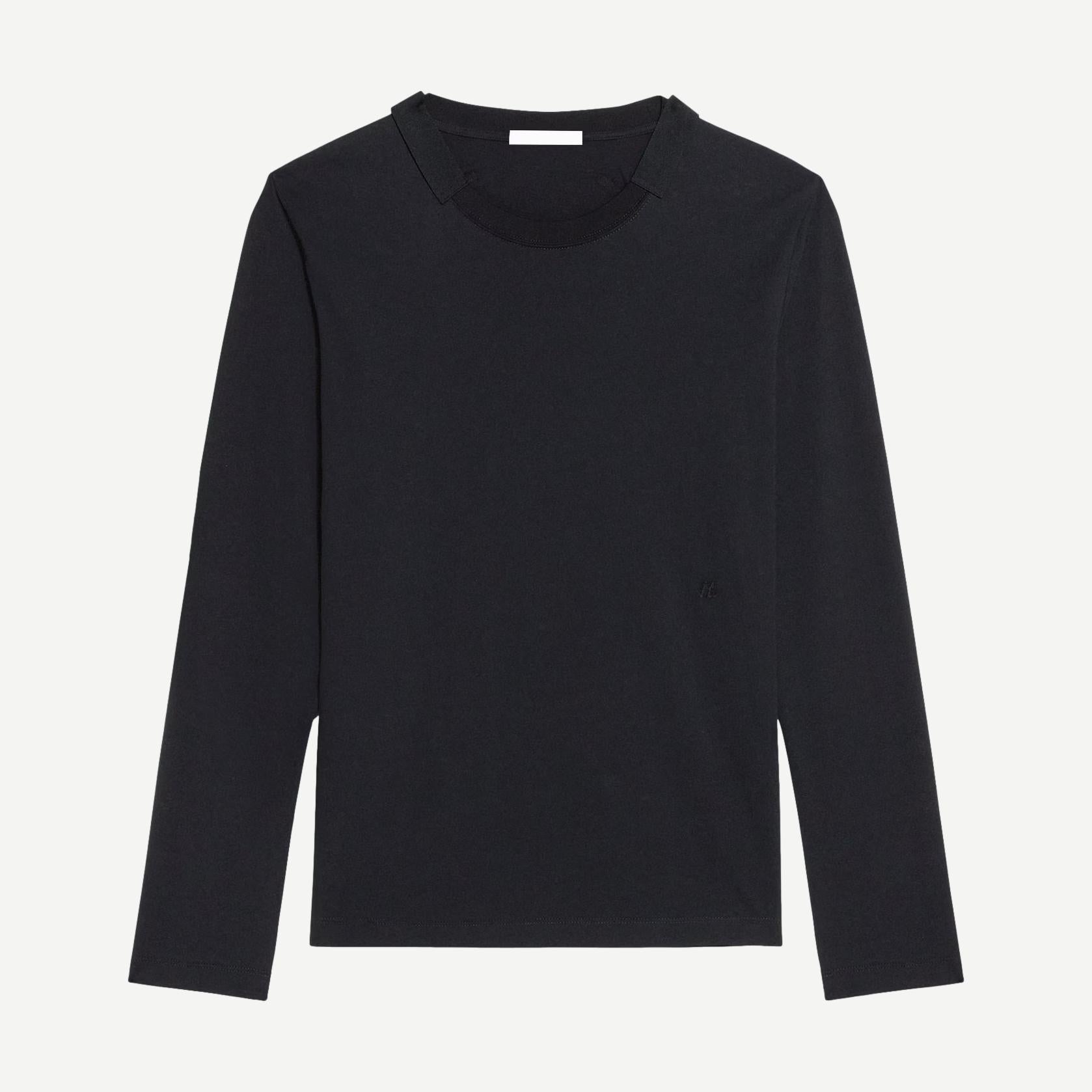 SB LS Tee Light Cotton - Black - Galvanic.co