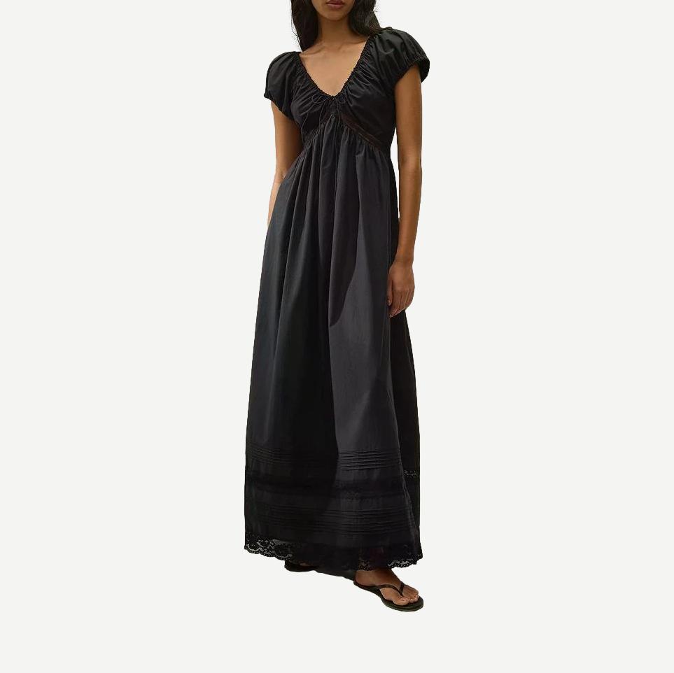 Elodia Maxi Dress - Black Lace