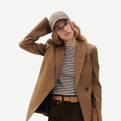 Harlow Baseball Cap - Camel Heritage Plaid