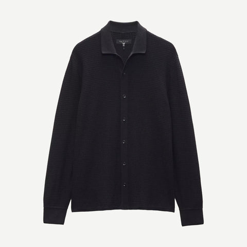 Hayes Button Up Shirt - Black - Galvanic.co