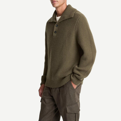 Honeycomb L/S Mock Neck - Leaf - Galvanic.co