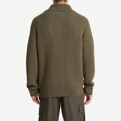 Honeycomb L/S Mock Neck - Leaf - Galvanic.co