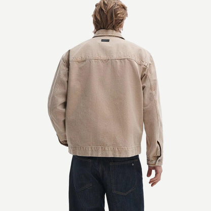 Rag and Bone Canvas Hudson Jacket in antique taupe, stylish men's jacket with a classic fit and durable fabric.