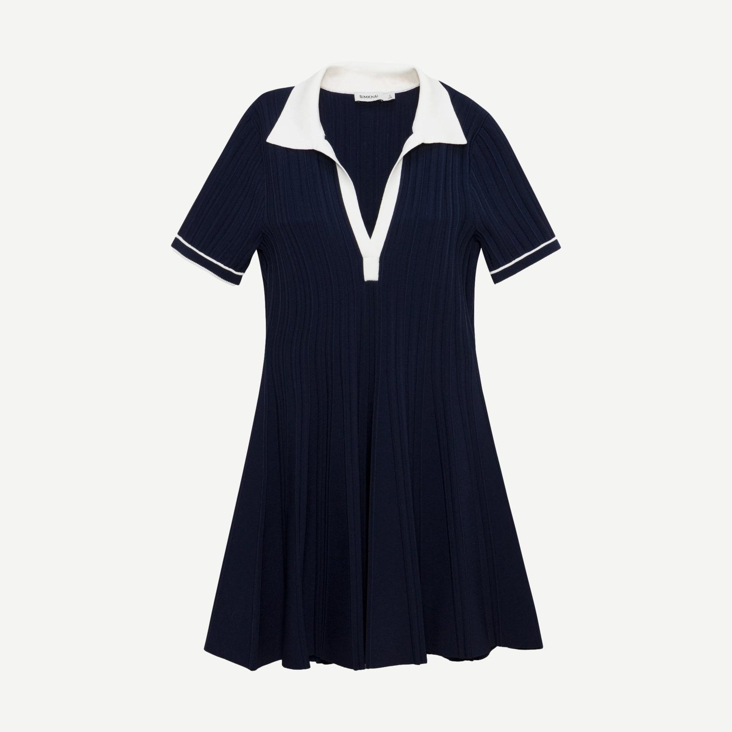 Page Knit Polo Mini Dress - Midnight Multi