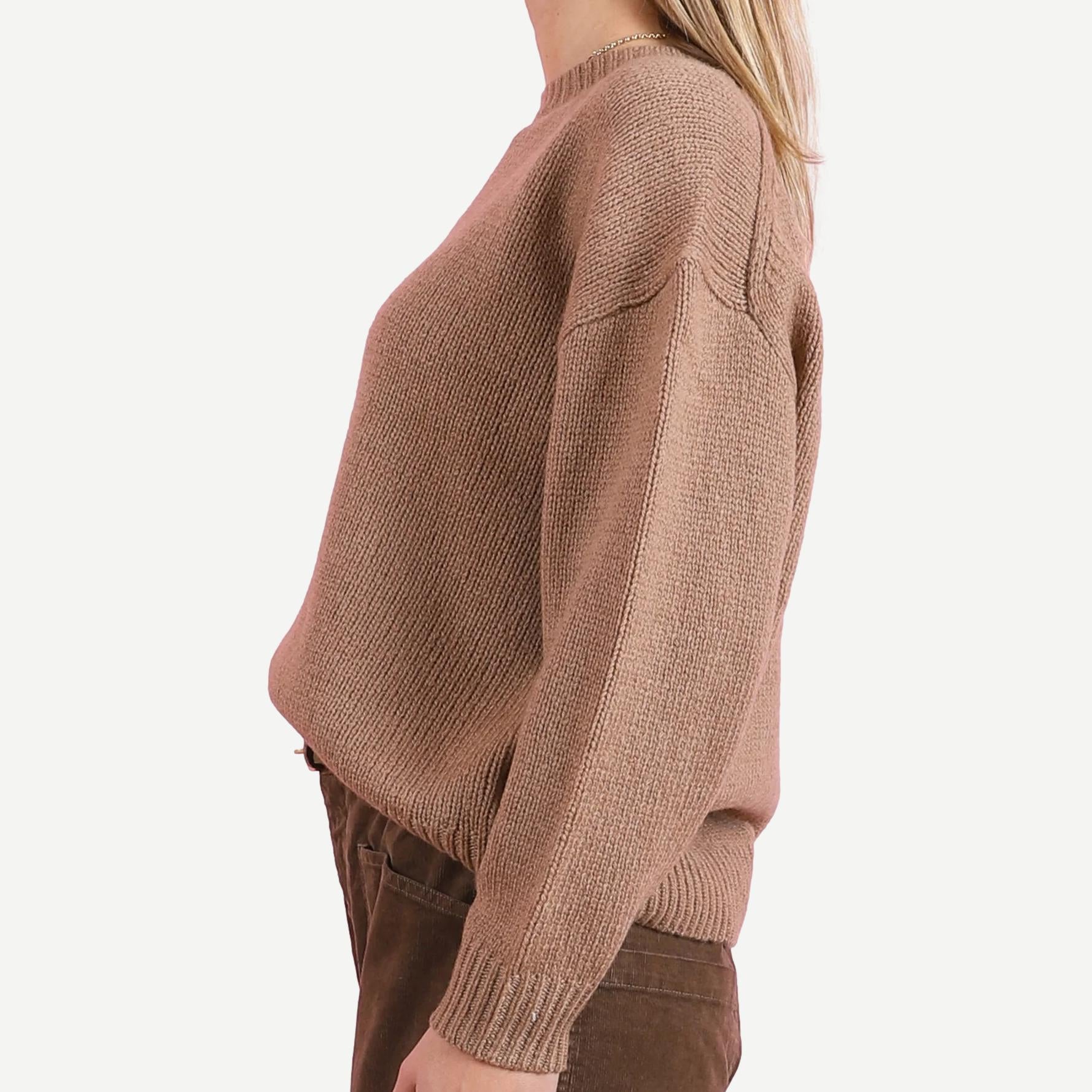 Chassy Sweater - Brown Camel - Galvanic.co
