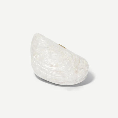 Bridget Pearl Oyster Clutch - Ivory - Galvanic.co
