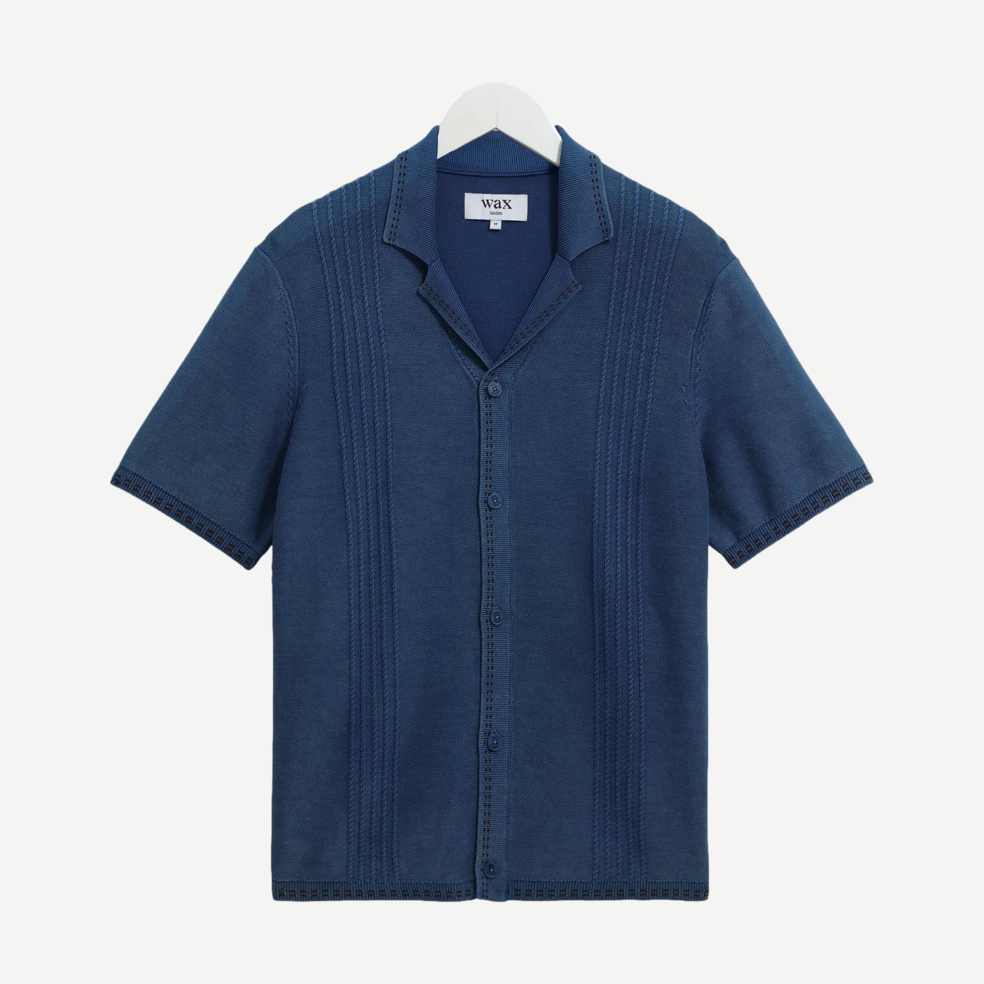 Ivy Shirt Dyed Cotton - Blue - Galvanic.co