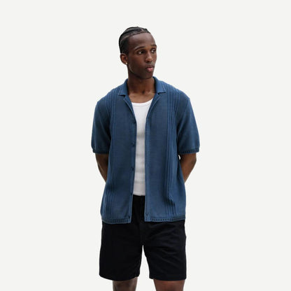 Ivy Shirt Dyed Cotton - Blue - Galvanic.co