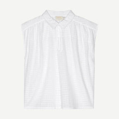 Jody Sleeveless Shirt - White - Galvanic.co