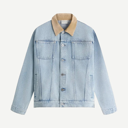 Washed Denim Jacket - Light Blue