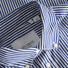 Kent Poplin Shirt - White/Surf Blue - Galvanic.co