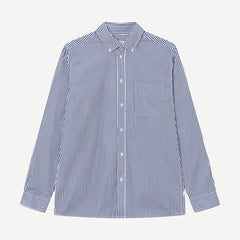 Kent Poplin Shirt - White/Surf Blue - Galvanic.co