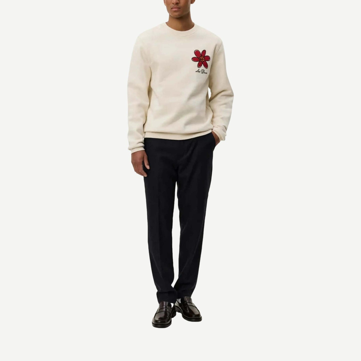 Flower Basket Sweatshirt - Ivory - Galvanic.co