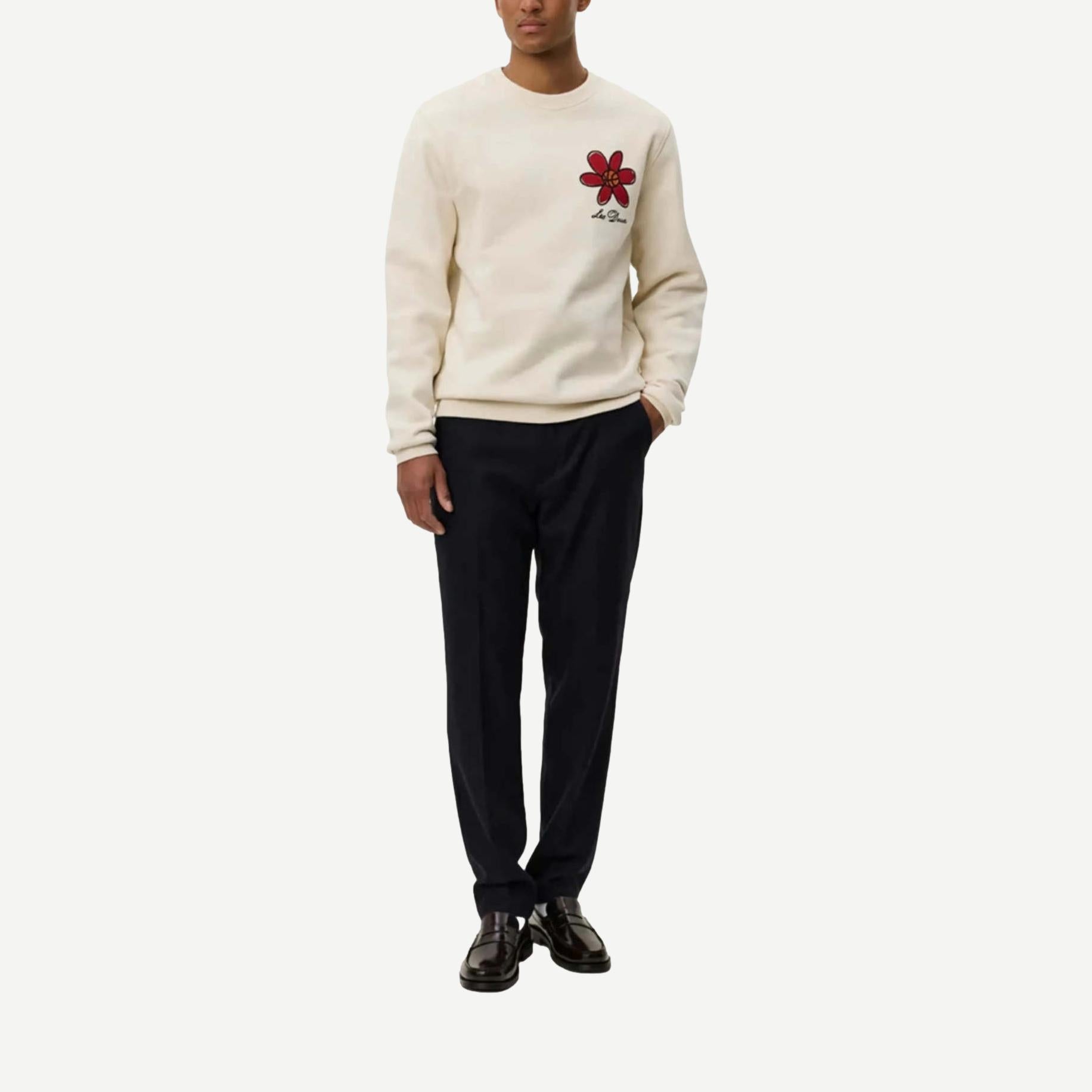 Flower Basket Sweatshirt - Ivory - Galvanic.co