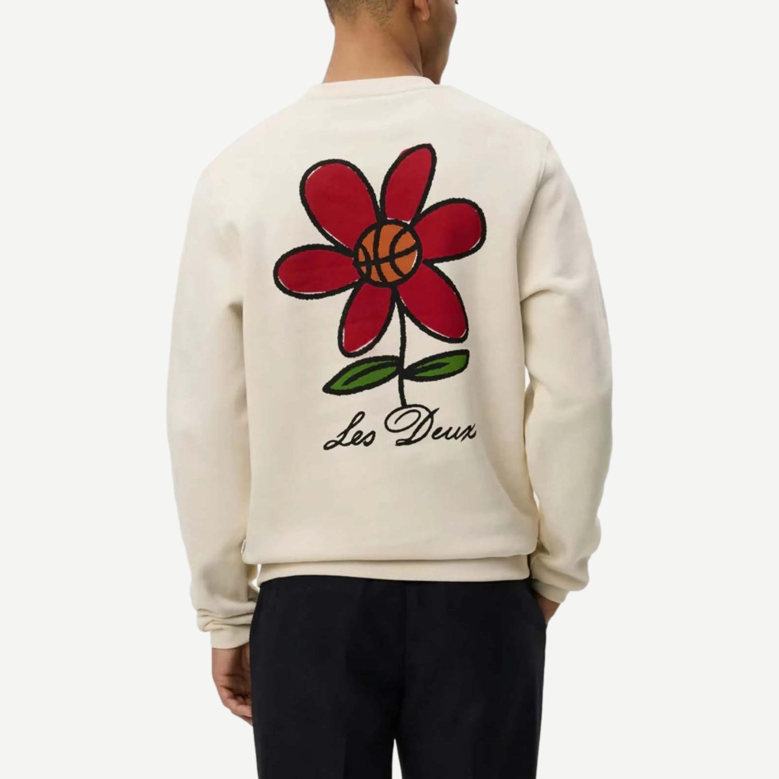 Flower Basket Sweatshirt - Ivory - Galvanic.co