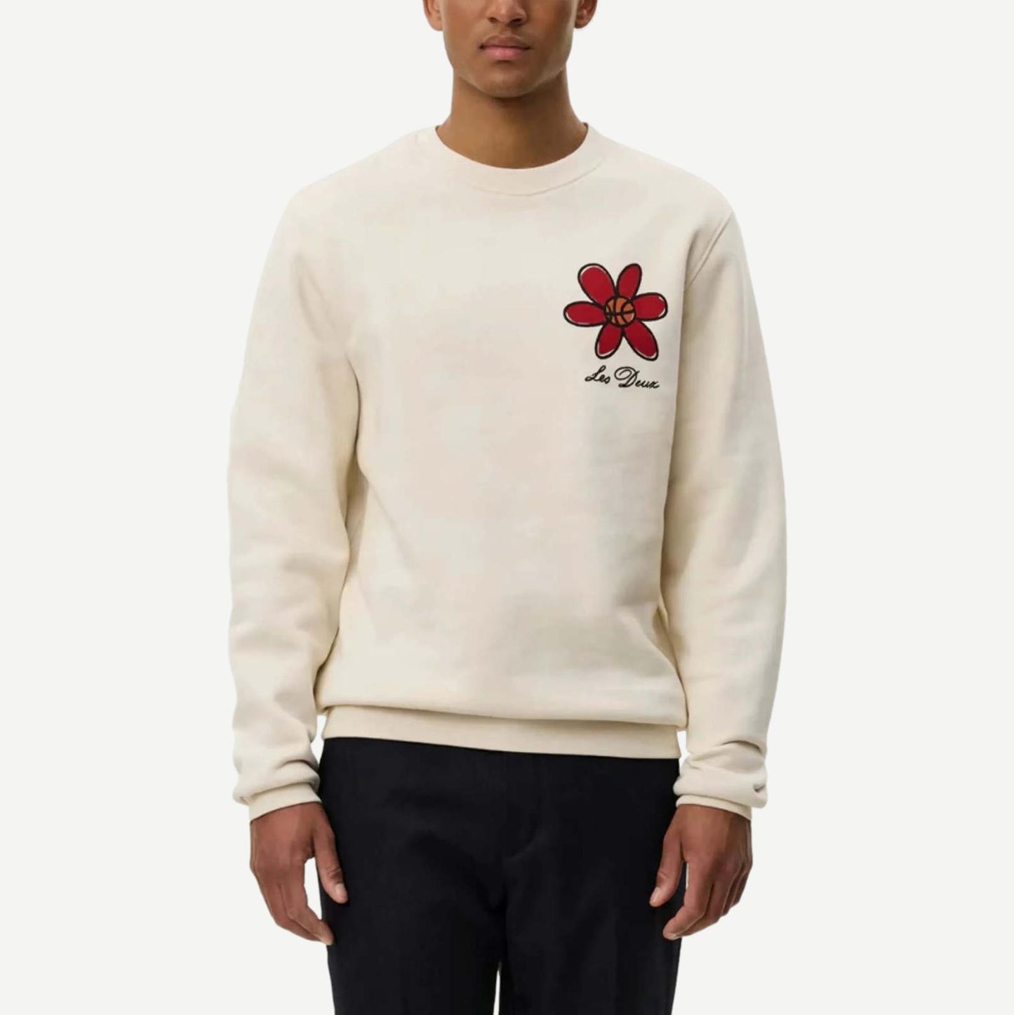 Flower Basket Sweatshirt - Ivory - Galvanic.co