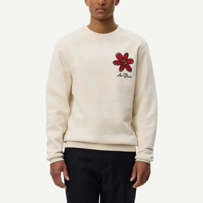 Flower Basket Sweatshirt - Ivory - Galvanic.co