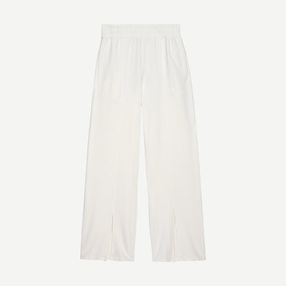 Lincoln Front Slit Knit Pant - Porcelain - Galvanic.co