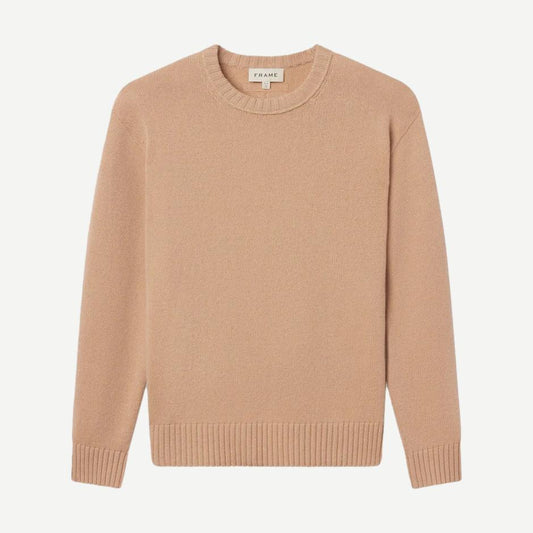 Cashmere Crewneck Sweater - Pale Peach