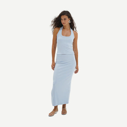 Slater Skirt - Blue Mist - Galvanic.co