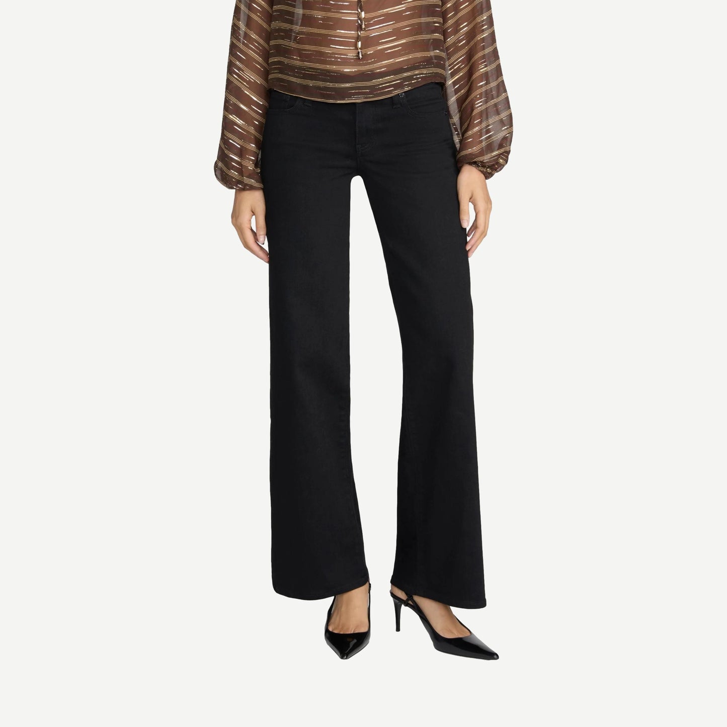Low Rise Le Slim Palazzo - Black