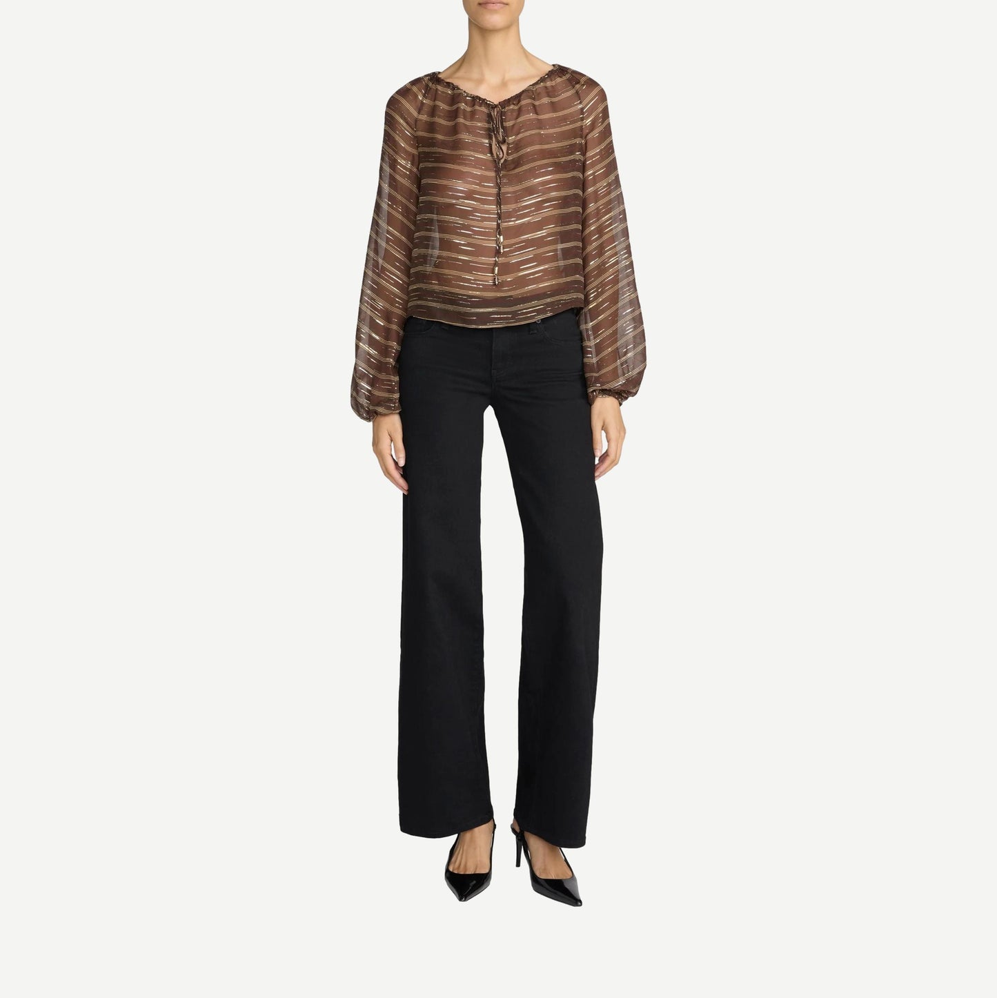 Low Rise Le Slim Palazzo - Black