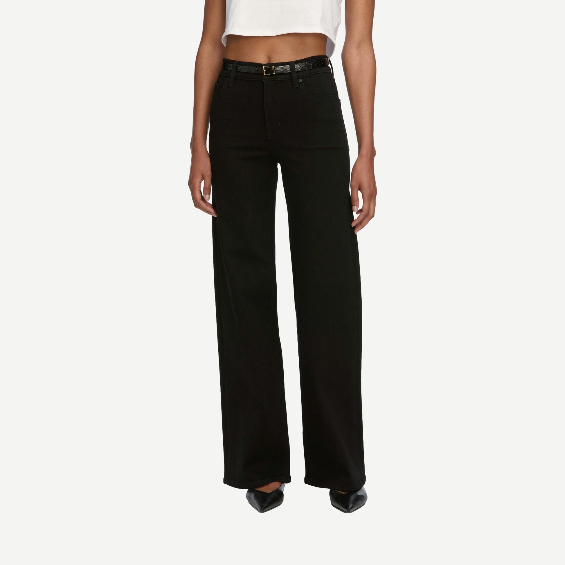 Le Slim Palazzo - Black - Galvanic.co