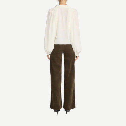 Le Slim Palazzo Modernist Pocket Cord - Rich Military