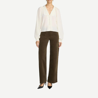 Le Slim Palazzo Modernist Pocket Cord - Rich Military
