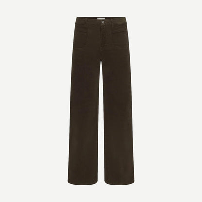 Le Slim Palazzo Modernist Pocket Cord - Rich Military