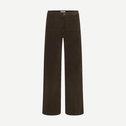 Le Slim Palazzo Modernist Pocket Cord - Rich Military - Galvanic.co